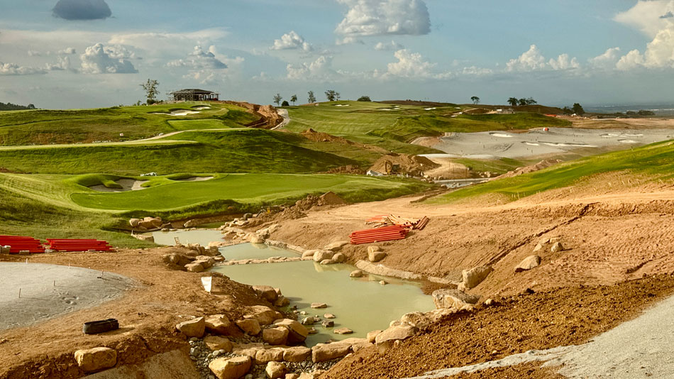 Construction is advancing on the Mountain course with the Nicklaus Design layout expected to open in 2026 (Photo: Jim Wagner)