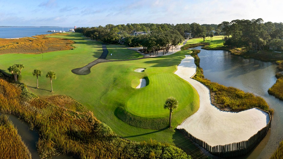 At the seventeenth, the back of the green has been expanded slightly (Photo: The Sea Pines Resort/ Bill Hornstein)