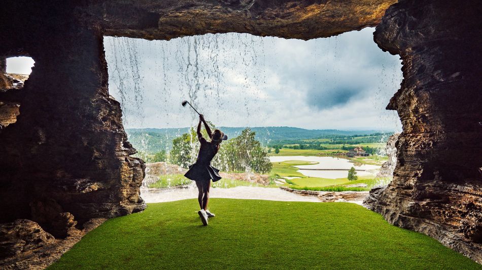 Cliffhangers waterfall golf course Big Cedar Lodge